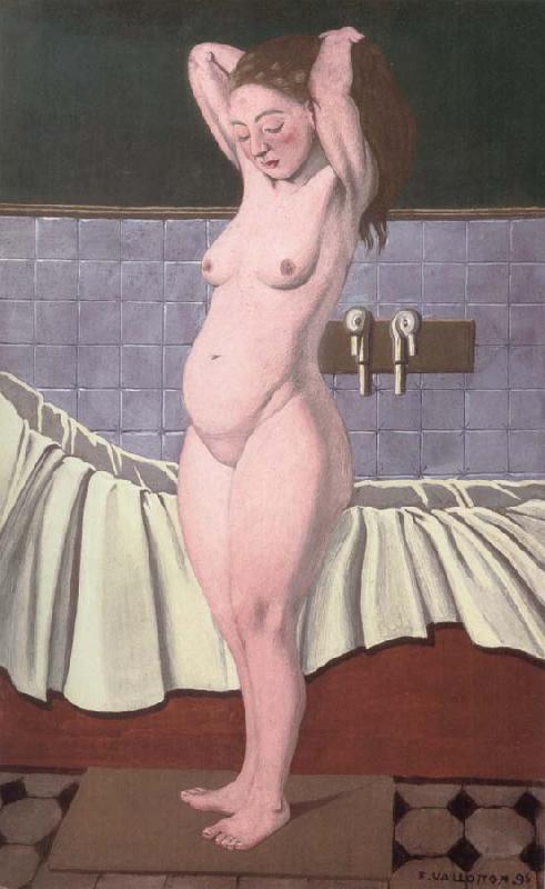 Felix Vallotton Woman combing her hair in the bathroom oil painting image